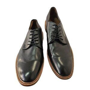 Gordon Rush Hester Men Oxford Sz 15 Black Leather Lace-Up Rubber Sole Dress Shoe